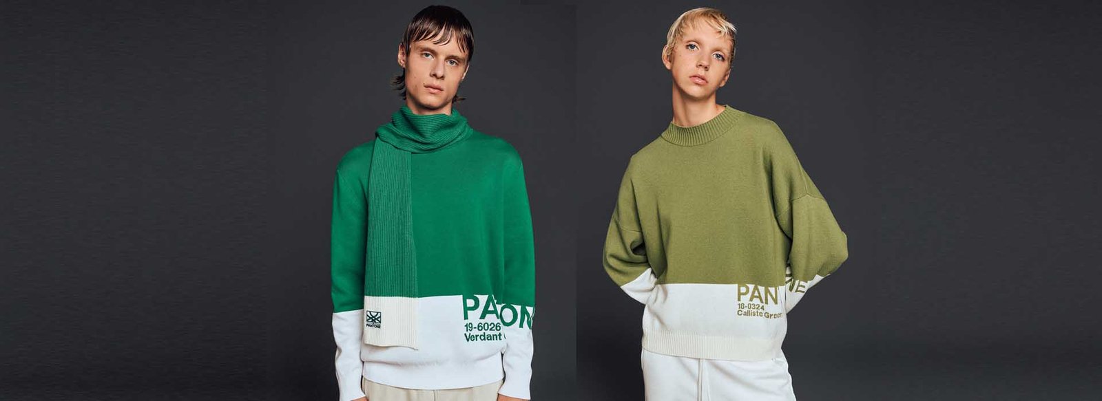 Pantone benetton bir araya getiren koleksiyon