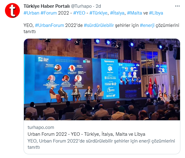 Twitter Urban Forum 2022 - YEO - Türkiye, İtalya, Malta ve Libya
