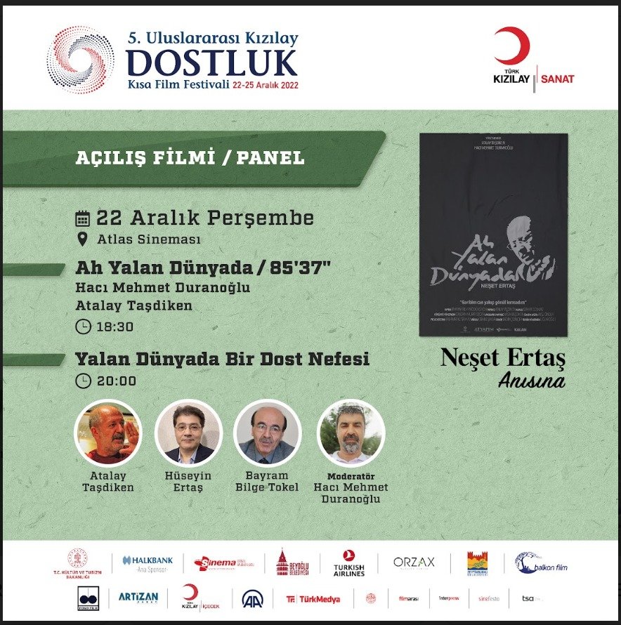 Kızılay Dostluk Kısa Film Festivali Neşet Ertaş Anısına