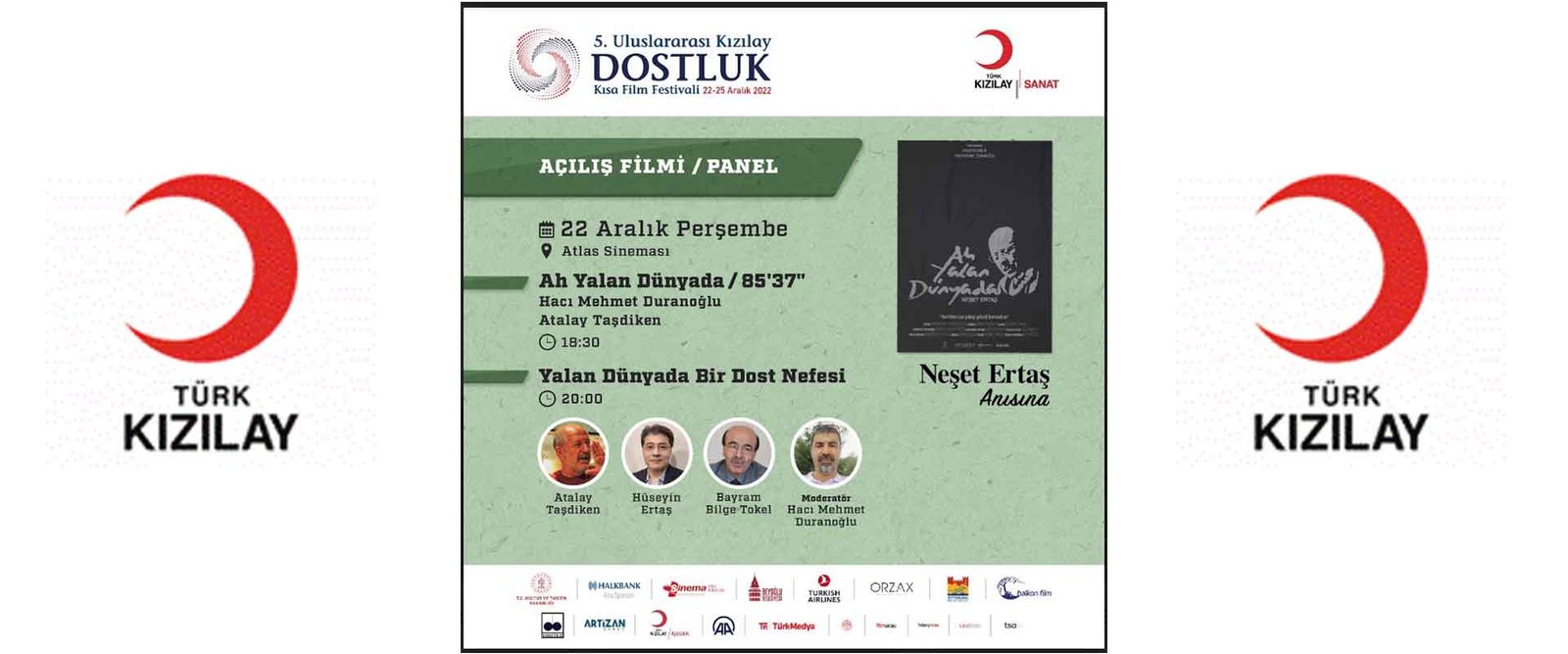 Kızılay dostluk kısa film festivali neşet ertaş anısına