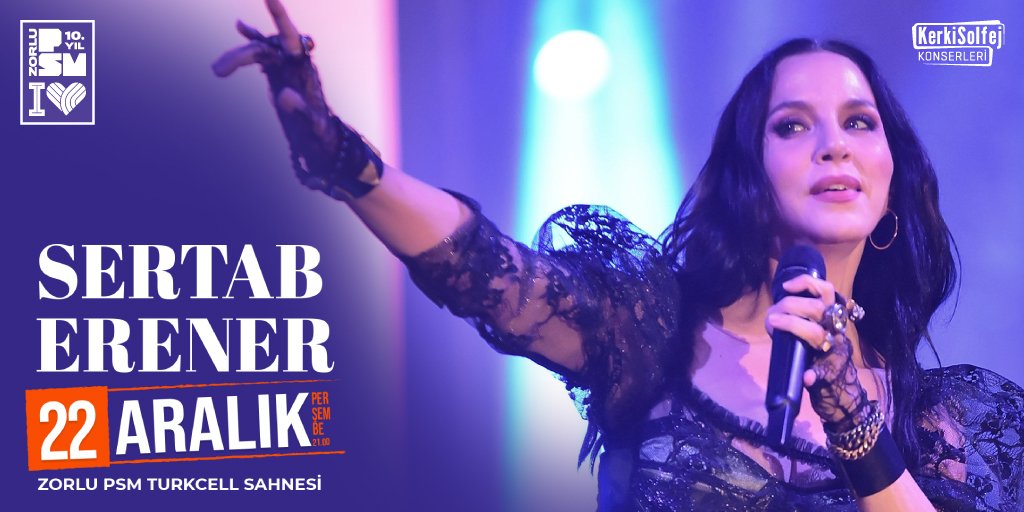 Sertab Erener 22 Aralık Akşamı Zorlu PSM’de!