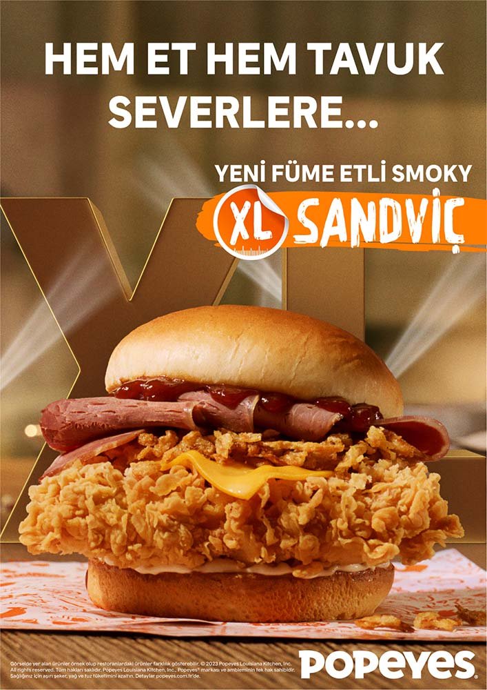 Popeyes® Smoky XL Sandviç İnovatif Yeni Ürün (3)