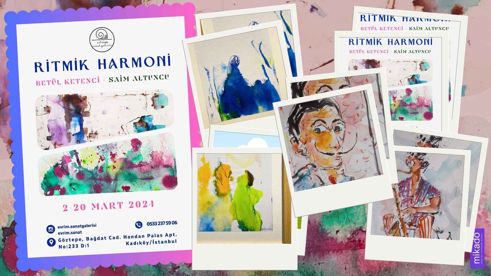 Evrim Sanat Galerisi, Saim Altuncu Betül Ketenci “ritmik Harmoni” Sergisi (1)