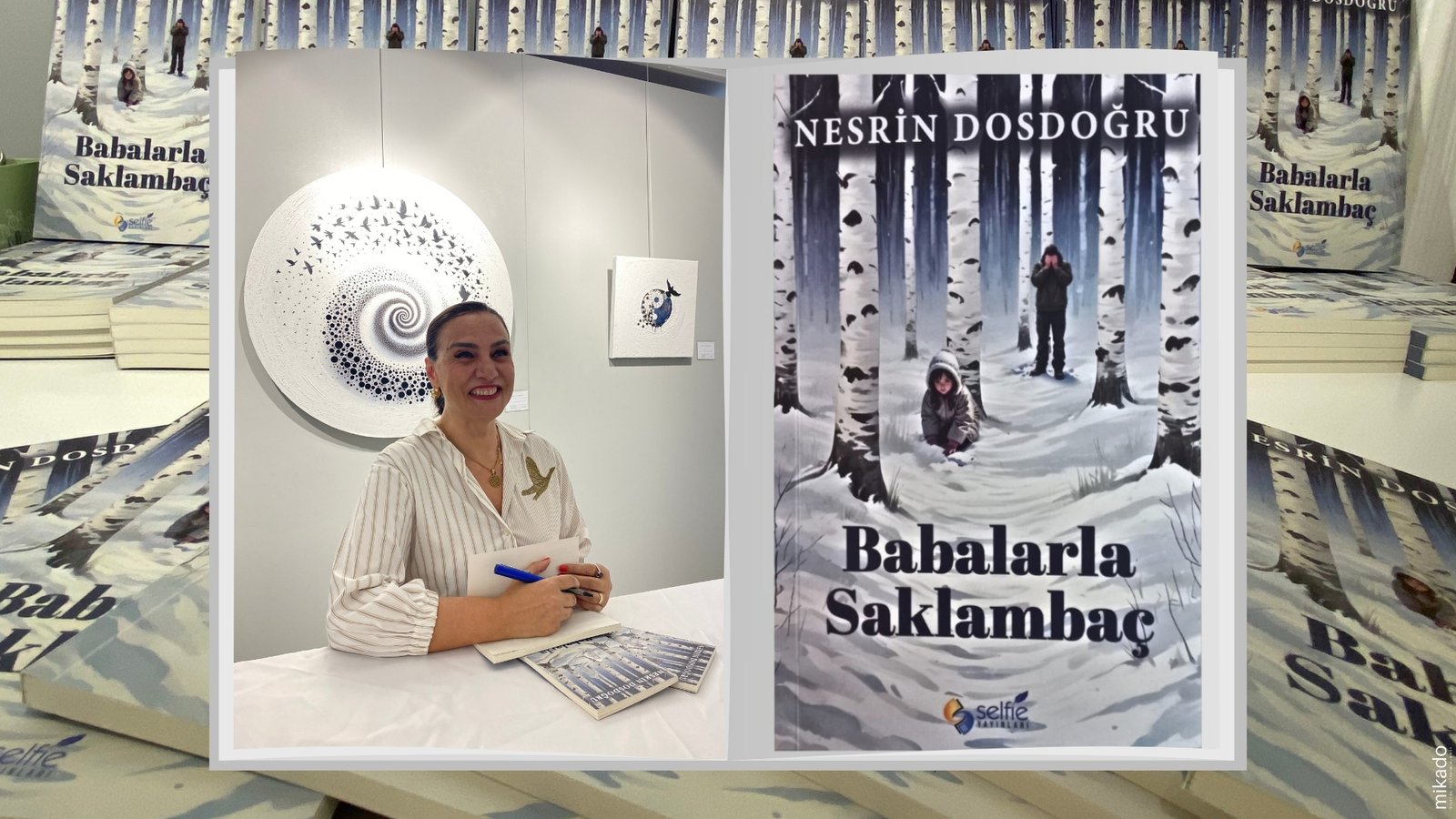 Aile İlişkilerinin Derinliklerine Yolculuk Nesrin Dosdoğru'nun Babalarla Saklambaç Eseri Evrim Sanat Galerisi'nde Tanıtıldı