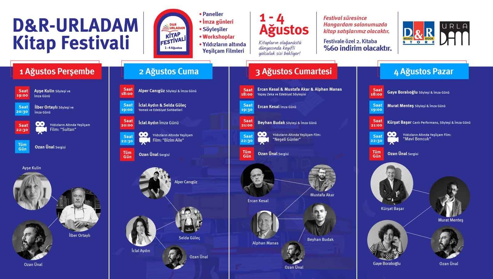 Ayşe Kulin, İlber Ortaylı Ve Daha Fazlası D&r Urladam Kitap Festivali'nde