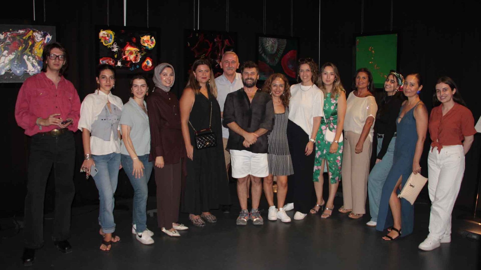 Haluk Naci Tuğcu'nun 3. Kişisel Sergisi Kavuşma Fn Art Space'de Sanatseverlerle (2)
