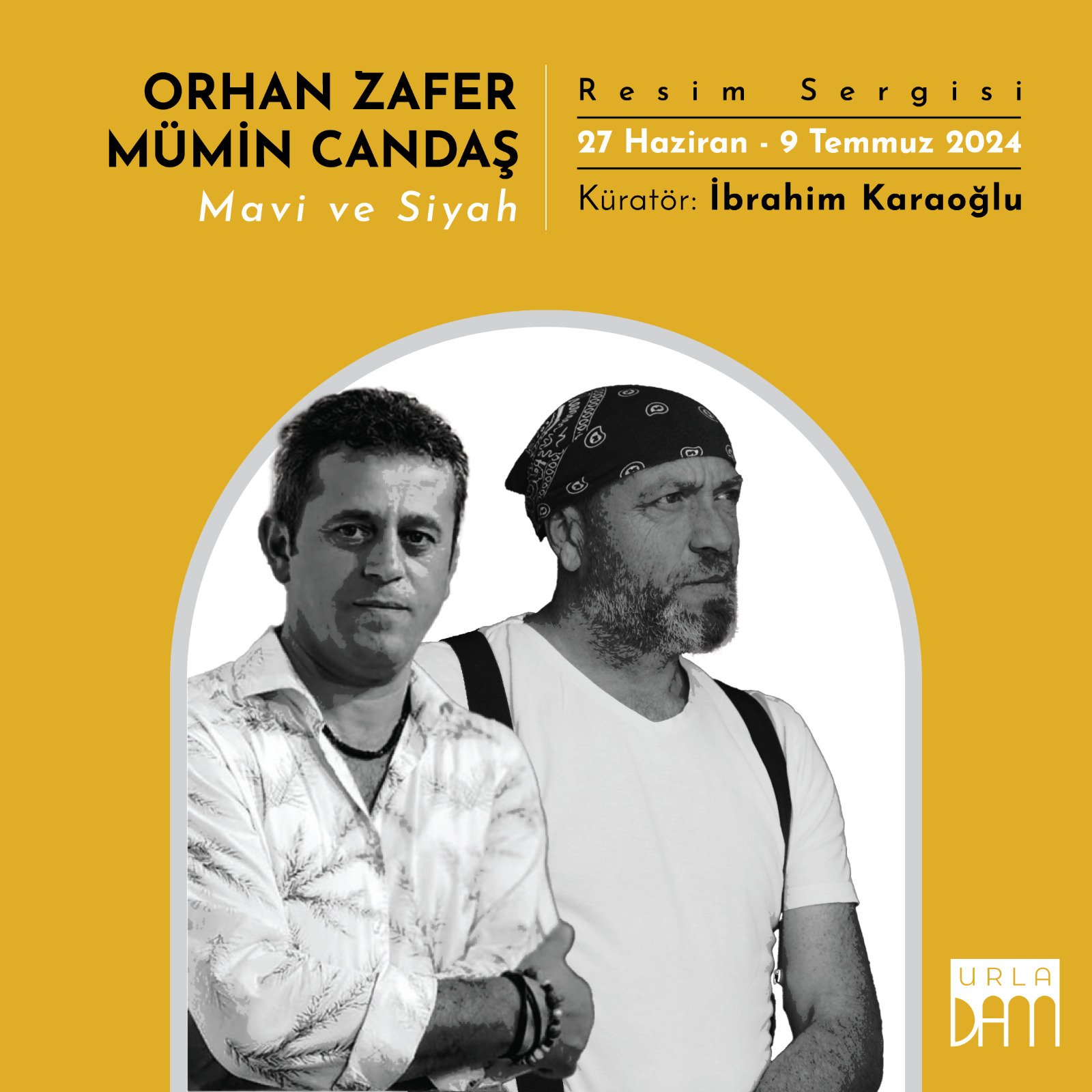 Urladam sanat merkezi'nde mavi ve siyah sergisi başlıyor orhan zafer ve mümin candaş, İki usta sanatçı buluşuyor (6)