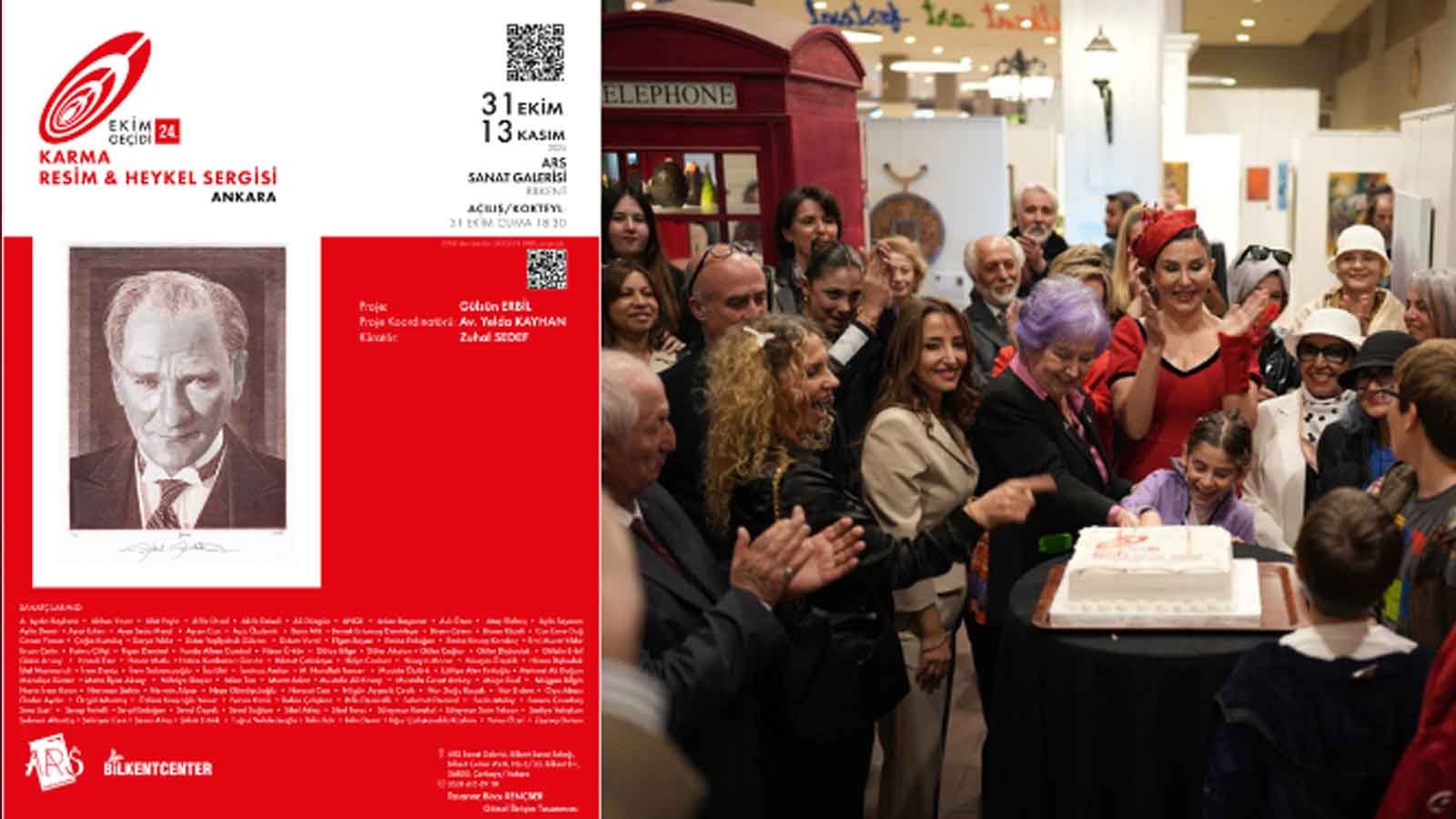 24. ankara ekim geçidi sergisi, sanatseverlerle buluştu (1)