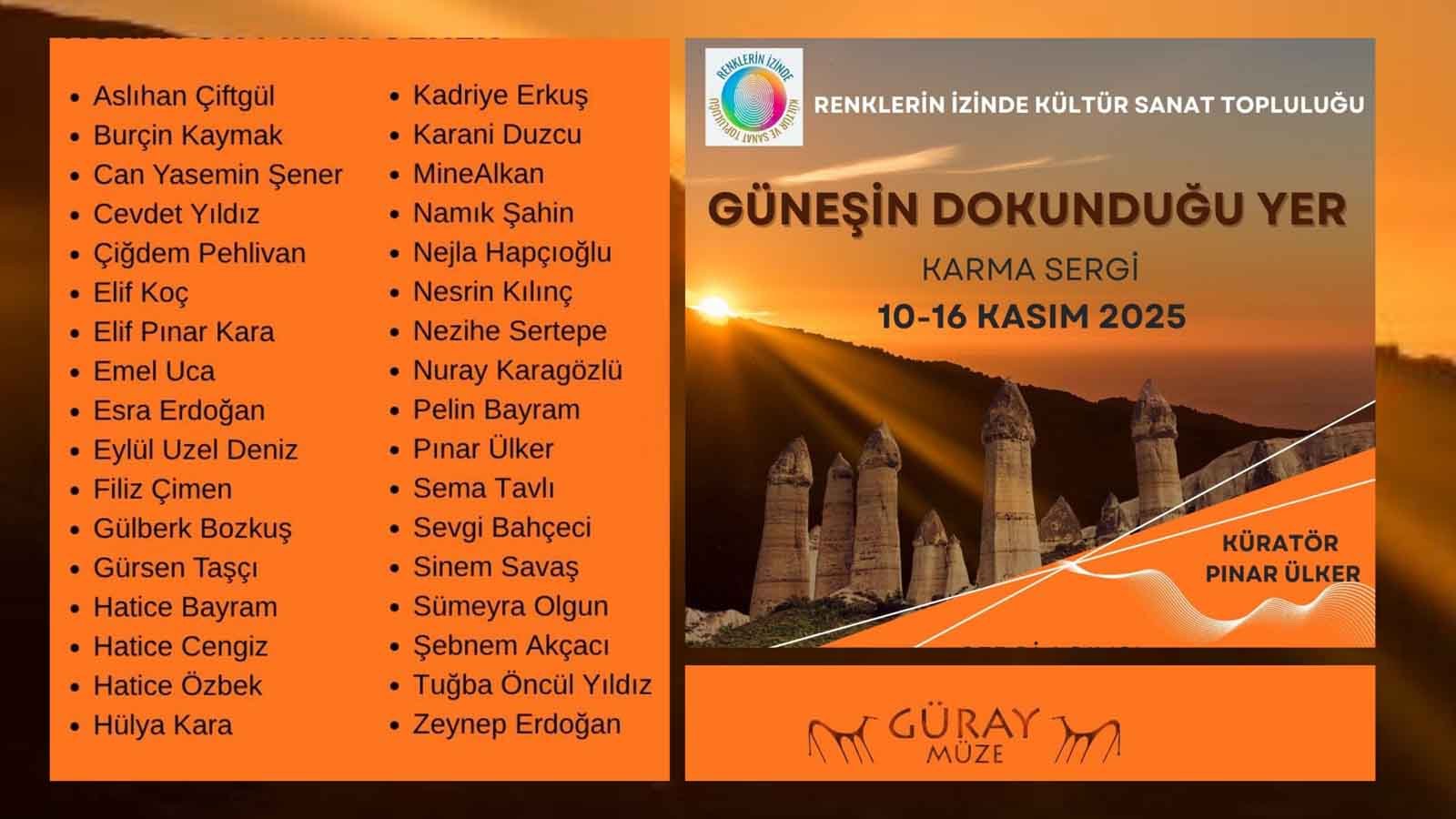 “Güneşin Dokunduğu Yer” Sergisi Avanos Güray Müzesi’nde Sanatseverlerle Buluştu (7)