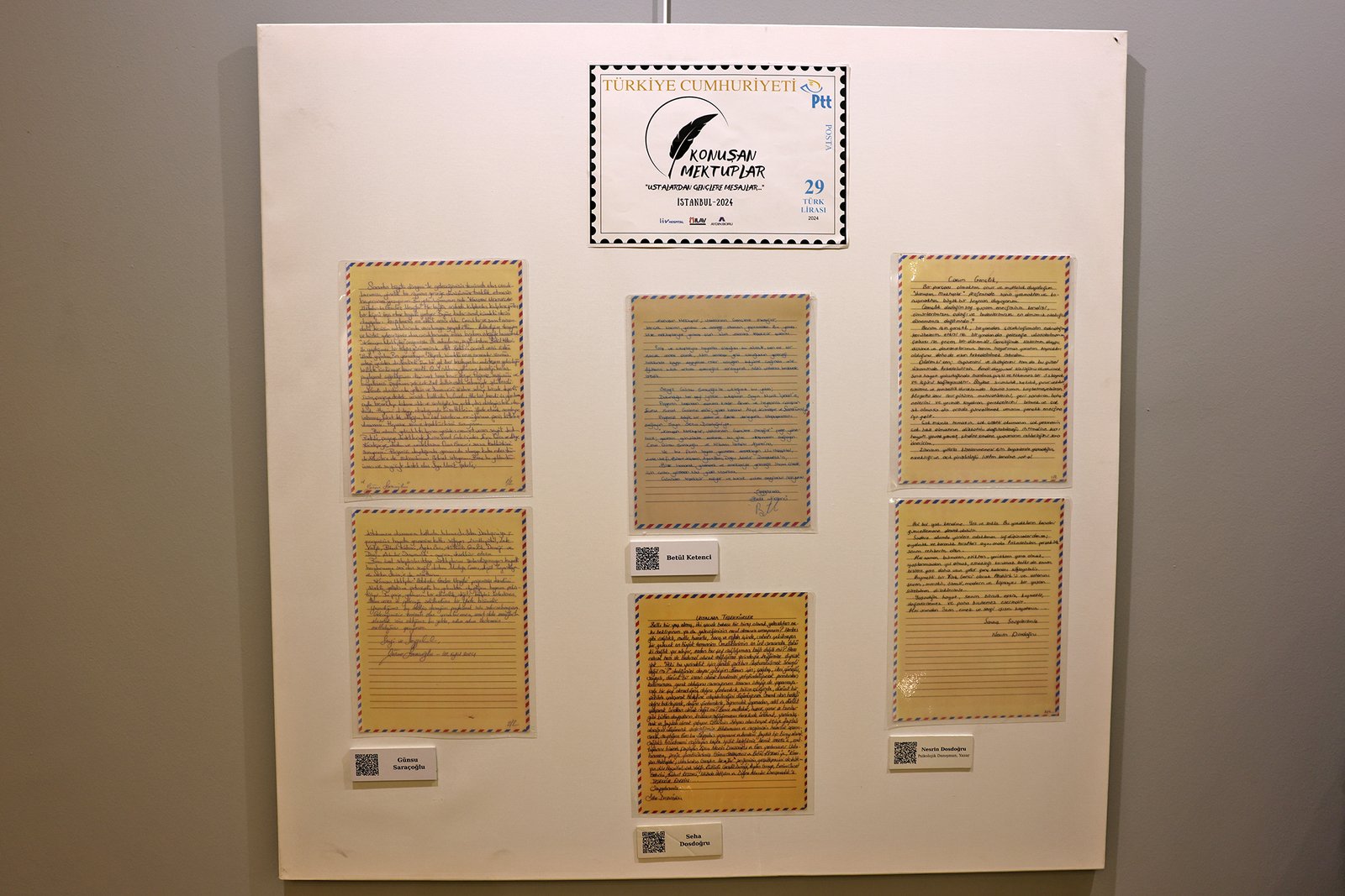 “Konuşan Mektuplar Ustalardan Gençlere Mesajlar” Mektup Proje Sergisi MTSO’da İzleyiciyle Buluştu (5)