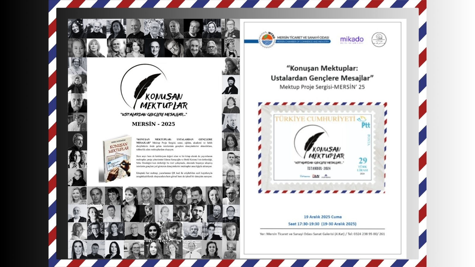 “Konuşan Mektuplar Ustalardan Gençlere Mesajlar” Mektup Proje Sergisi MTSO’da İzleyiciyle Buluştu (7)