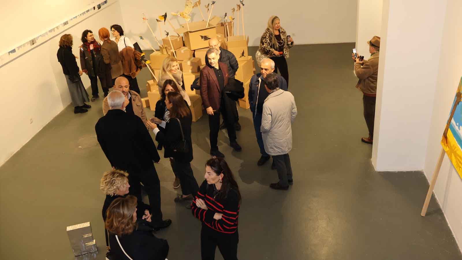 Serra Tansel’in “Gökyüzleri” Başlıklı Kişisel Sergisi Pilot Galeri’de Açıldı (3)