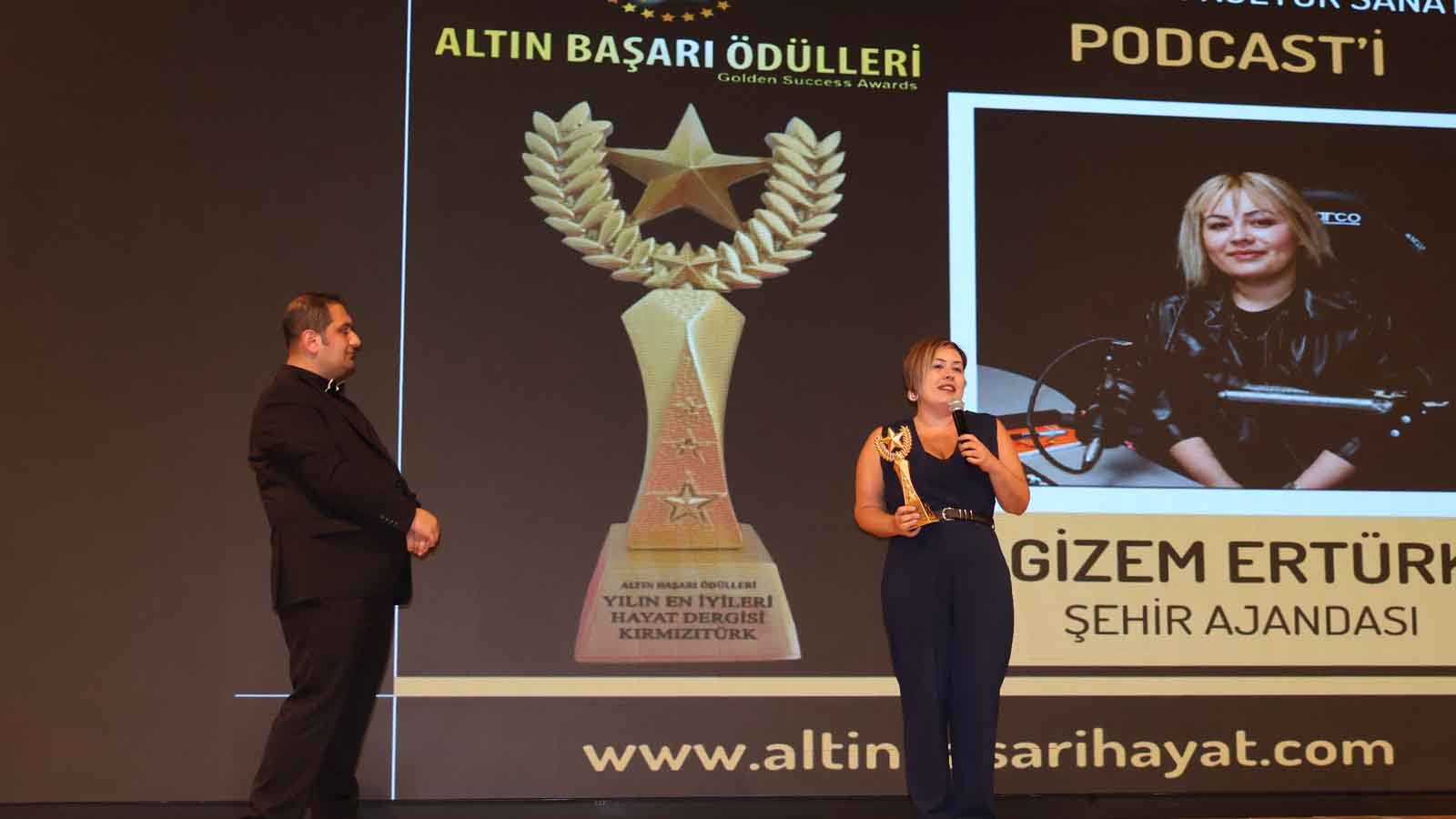 Şehir Ajandası Podcast'i Yılın En İyi Kültür Sanat Podcast'i Ödülü - Gizem Ertürk
