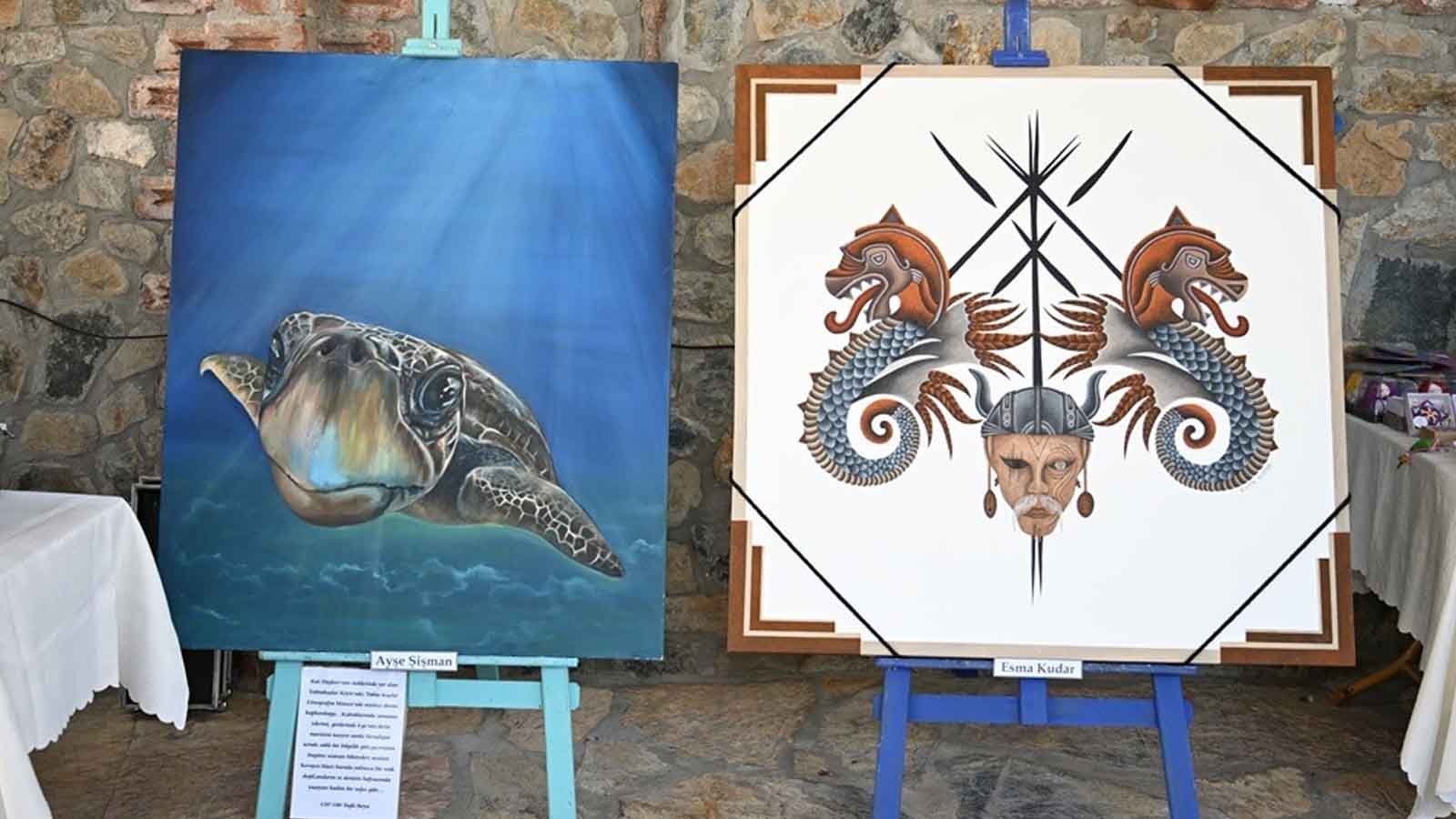 Tahtakuşlar’da 35. Yıl Sanat Buluşması Uluslararası Karma Sergi Açıldı (9)